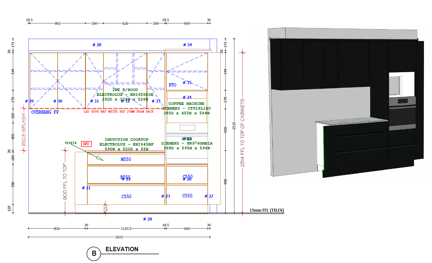 Cabinet assembly drawing